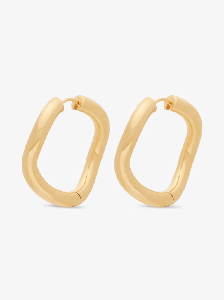 Gold Vermeil Maxi Wave Hoop Earrings