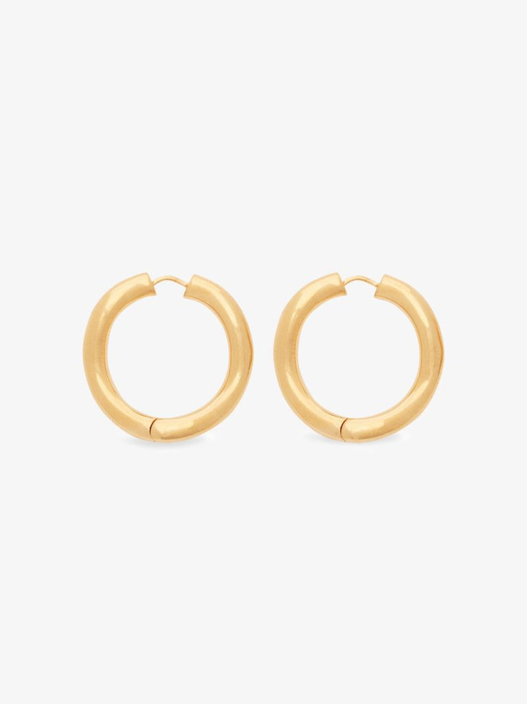 Gold Vermeil Maxi Wave Hoop Earrings