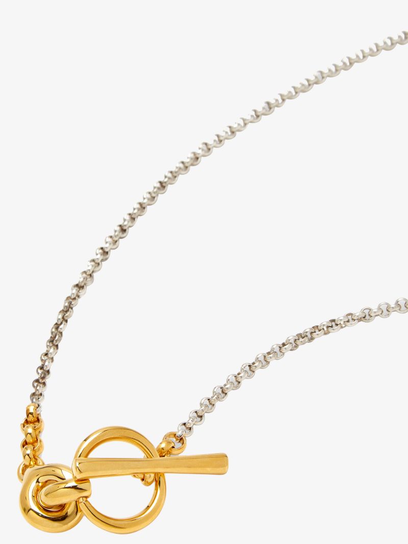 Sterling Silver and Gold Vermeil Halo Necklace