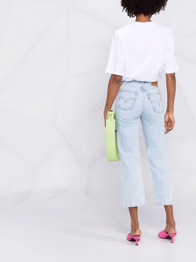 Blue Ribcage Straight-leg Jeans