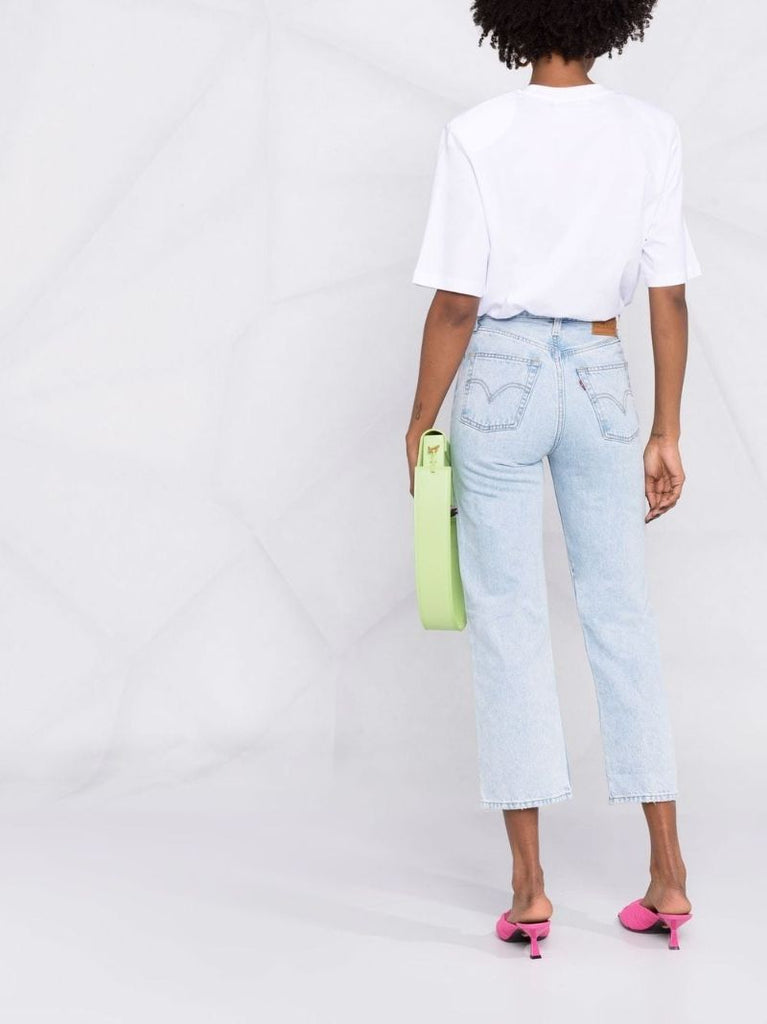 Blue Ribcage Straight-leg Jeans
