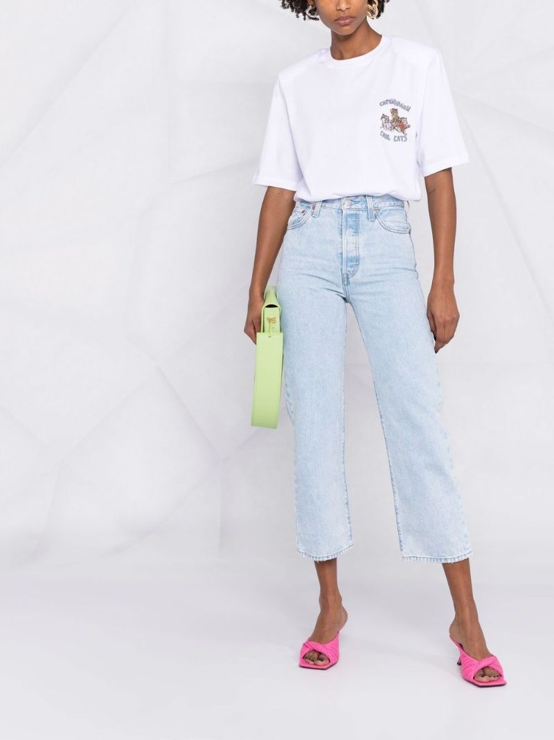 Blue Ribcage Straight-leg Jeans