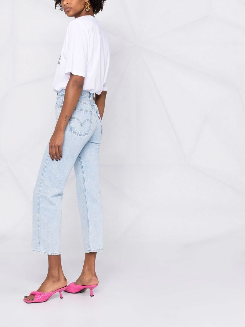 Blue Ribcage Straight-leg Jeans