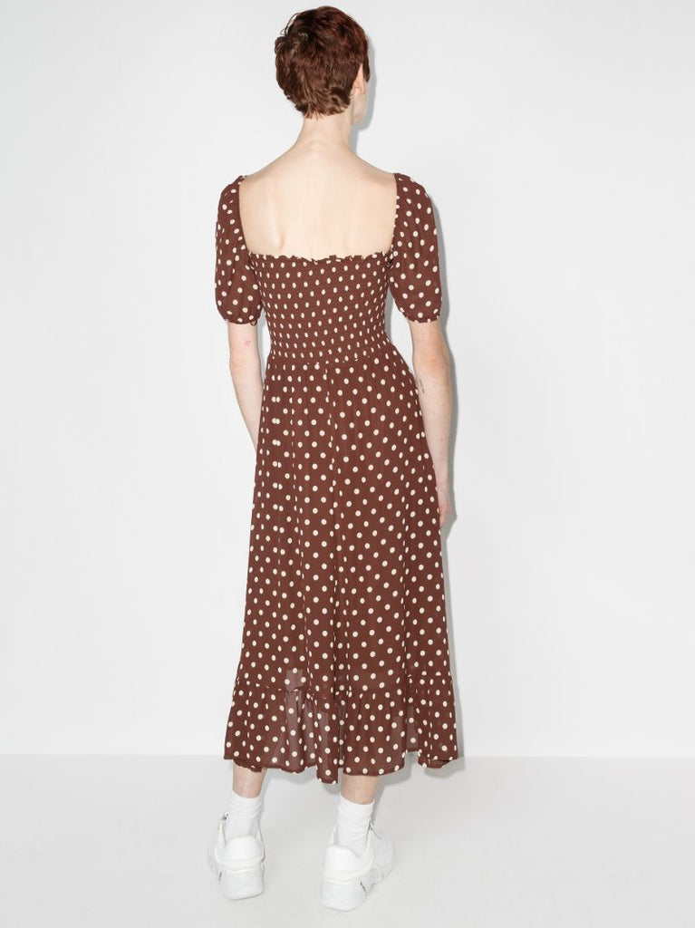 Meadow Polka Dot Midi Dress