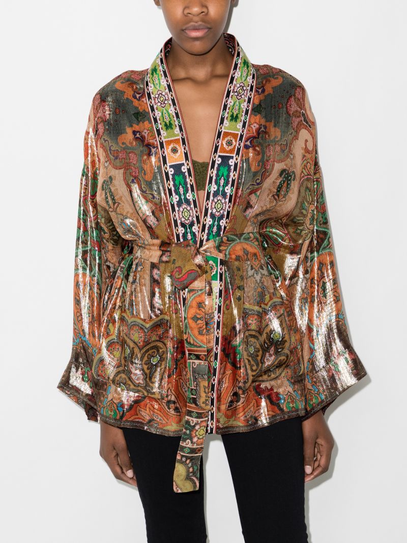 Brick Road Printed Kimono Jacket