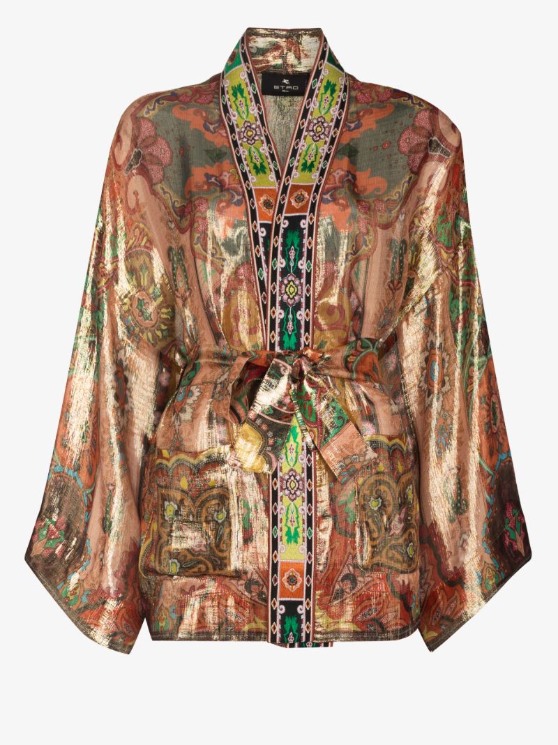 Brick Road Printed Kimono Jacket