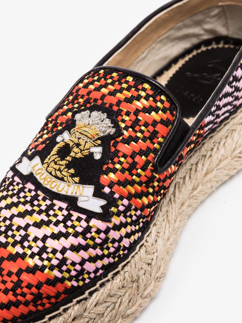 Multicoloured Espanou Cruise Raffia Espadrilles