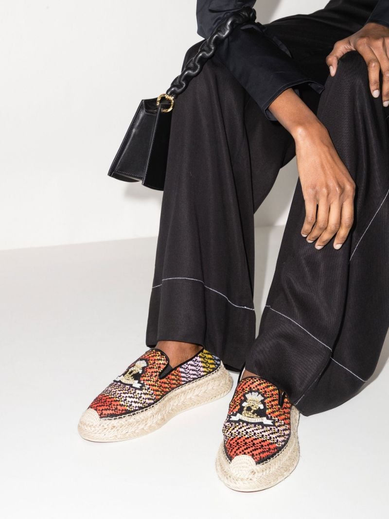 Multicoloured Espanou Cruise Raffia Espadrilles
