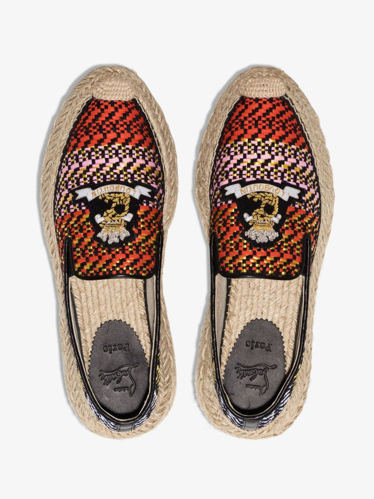 Multicoloured Espanou Cruise Raffia Espadrilles