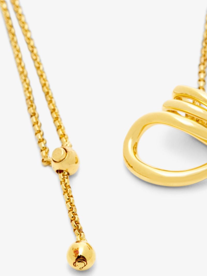 Gold-plated Round Trip Pendant Necklace