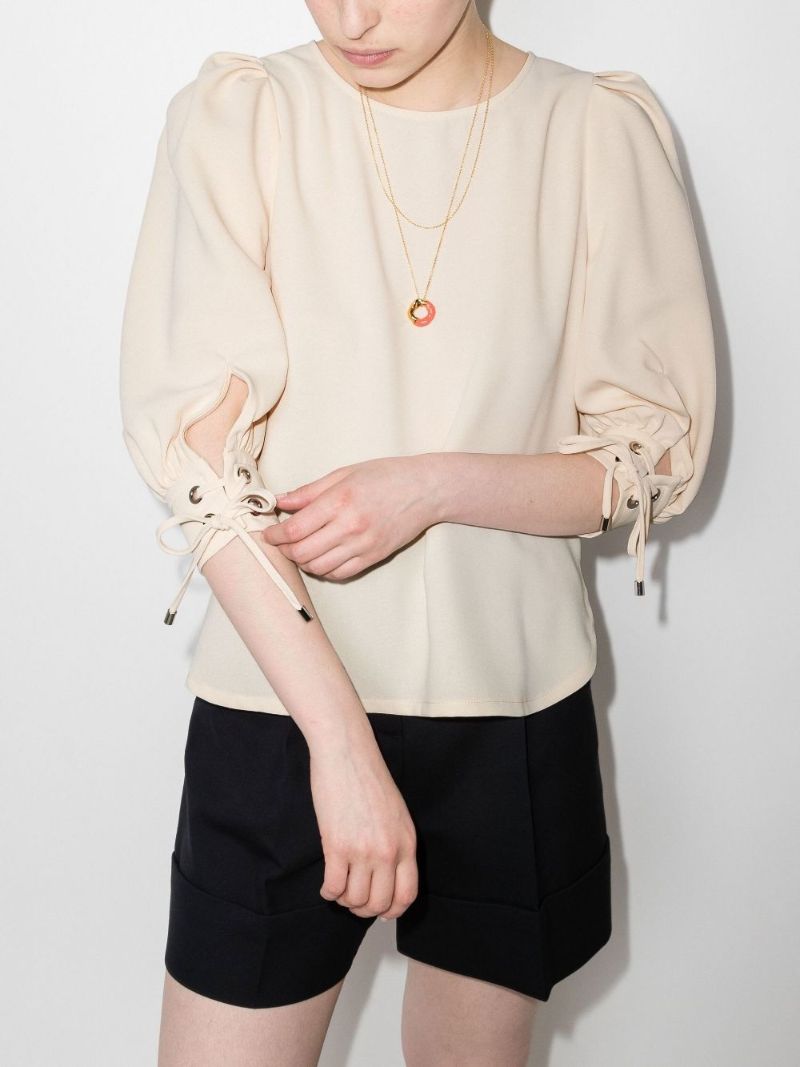 Tie Cuff Blouse