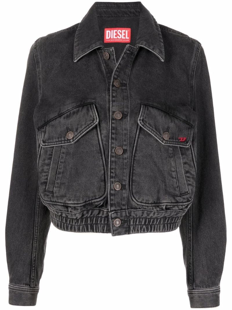 Black De-tracy Denim Jacket