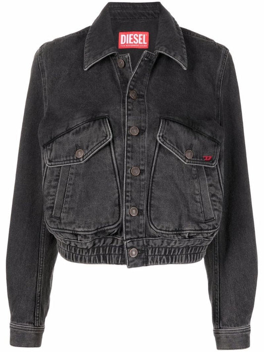 Black De-tracy Denim Jacket