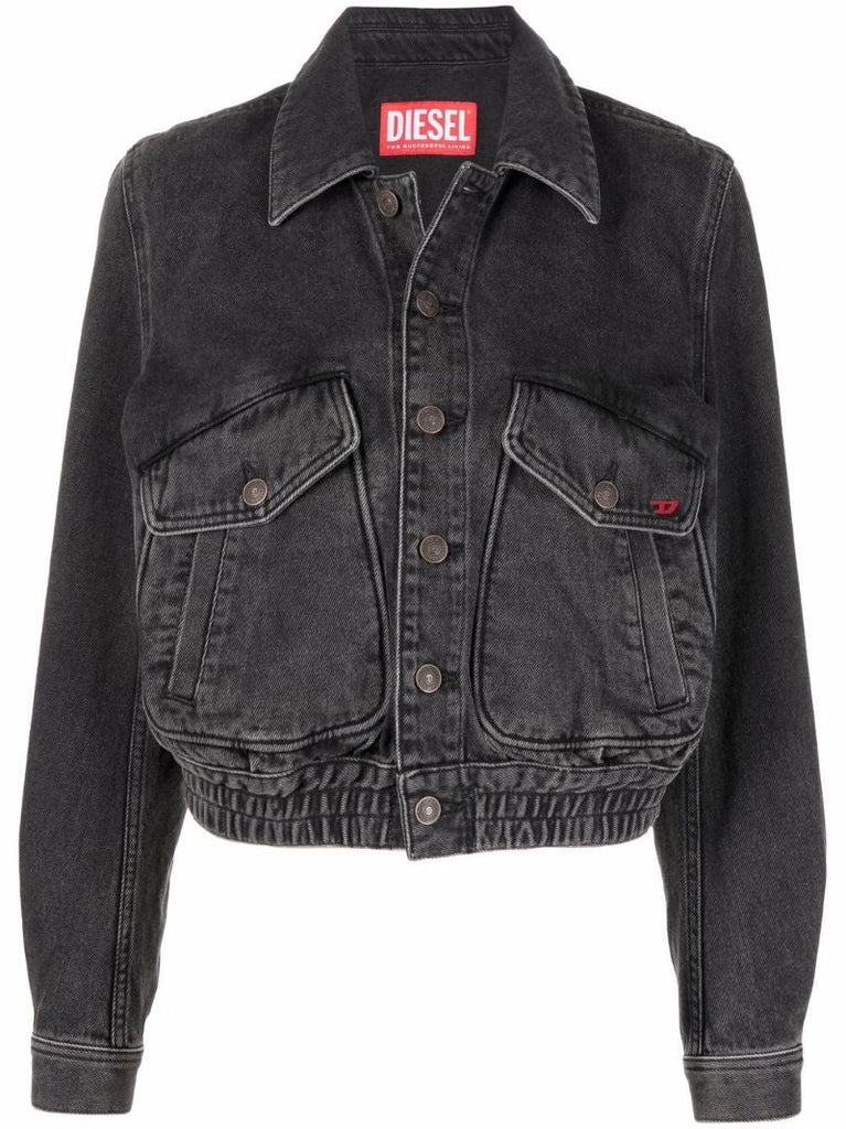 Black De-tracy Denim Jacket