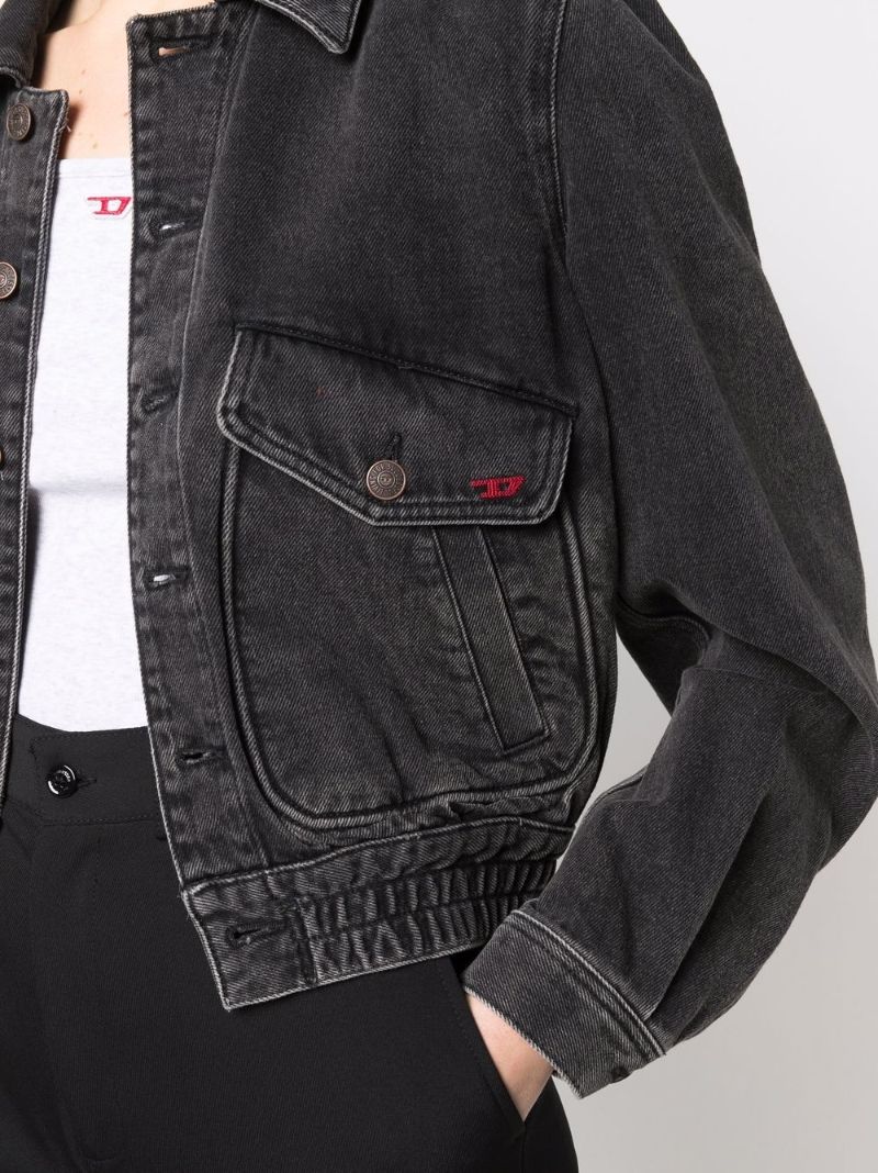 Black De-tracy Denim Jacket