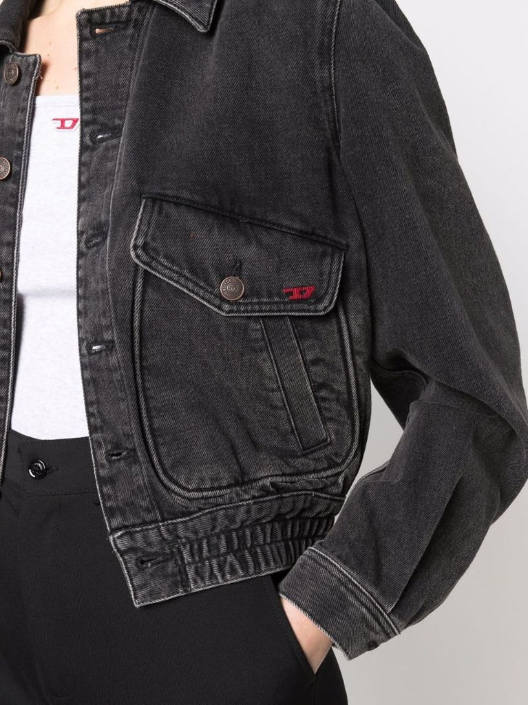 Black De-tracy Denim Jacket