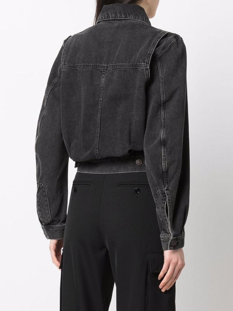 Black De-tracy Denim Jacket