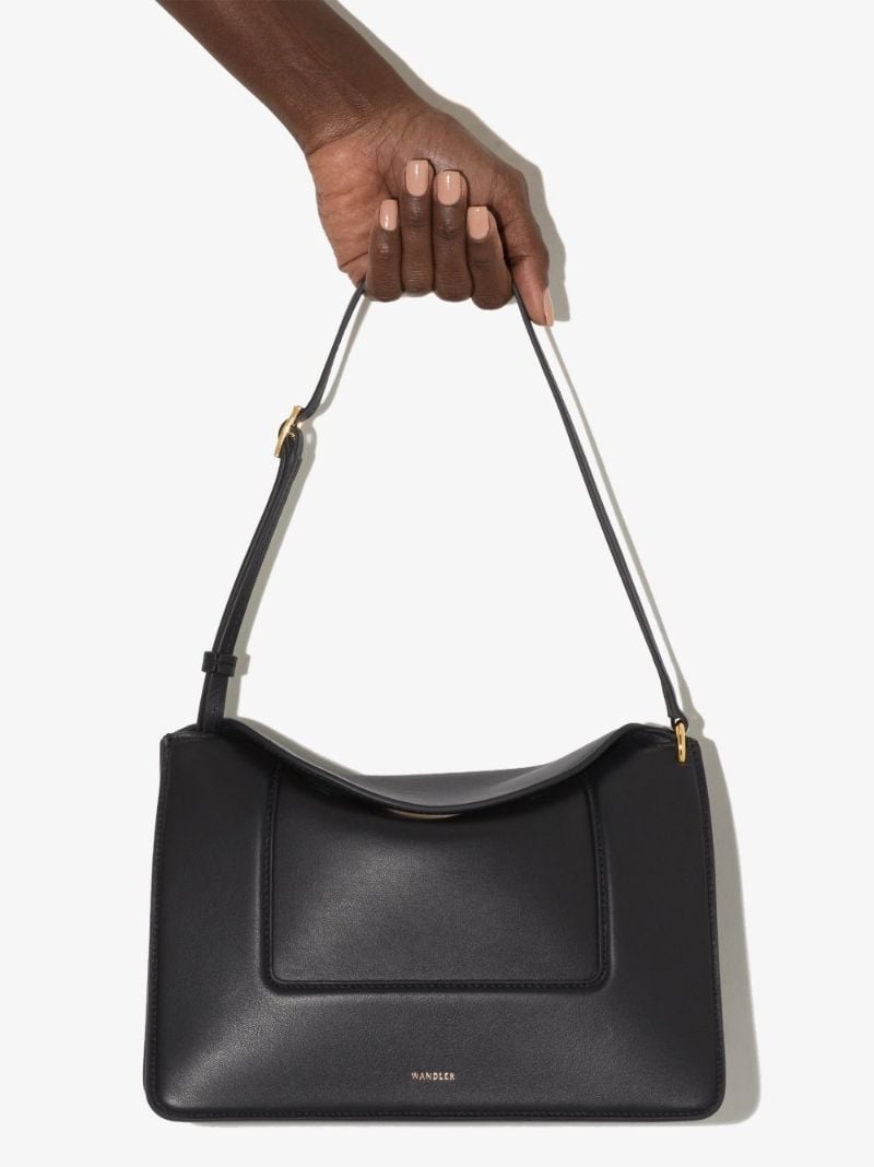 Black Penelope Leather Shoulder Bag