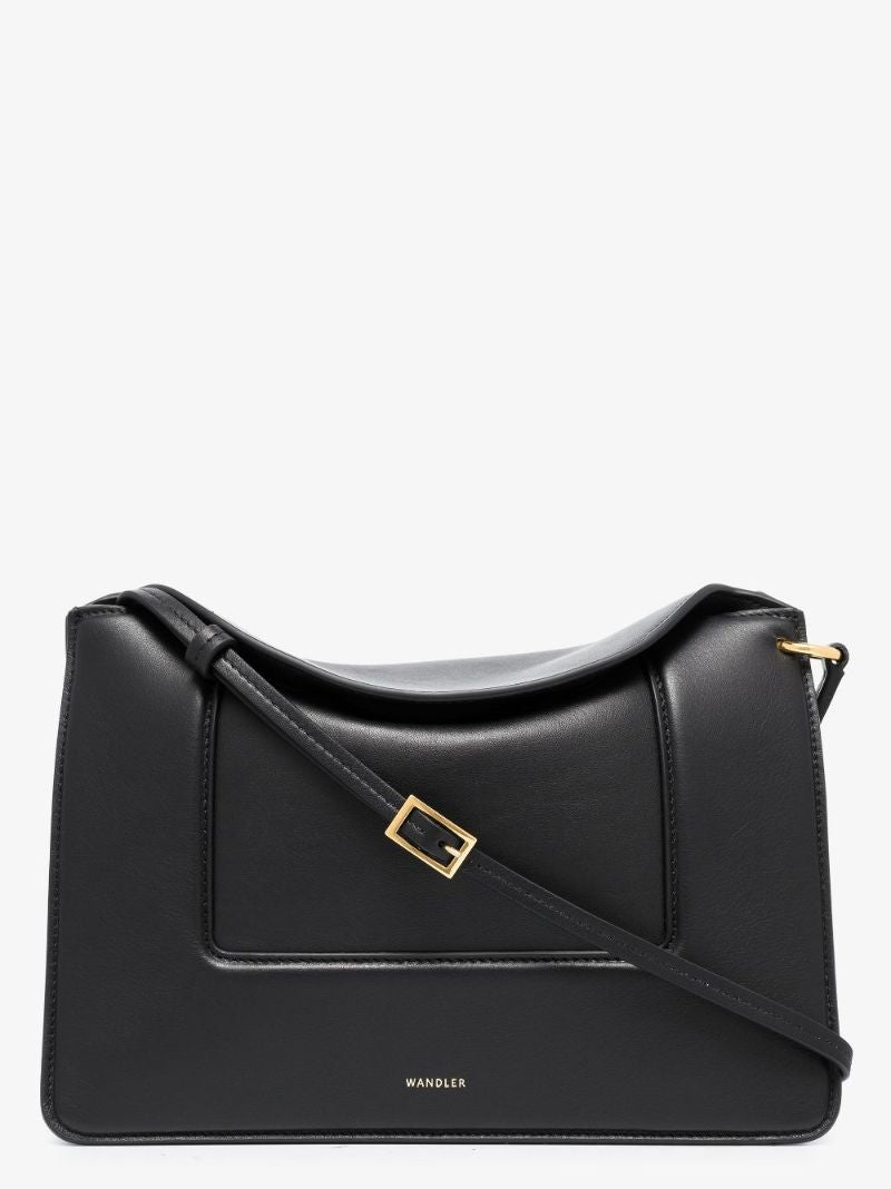 Black Penelope Leather Shoulder Bag