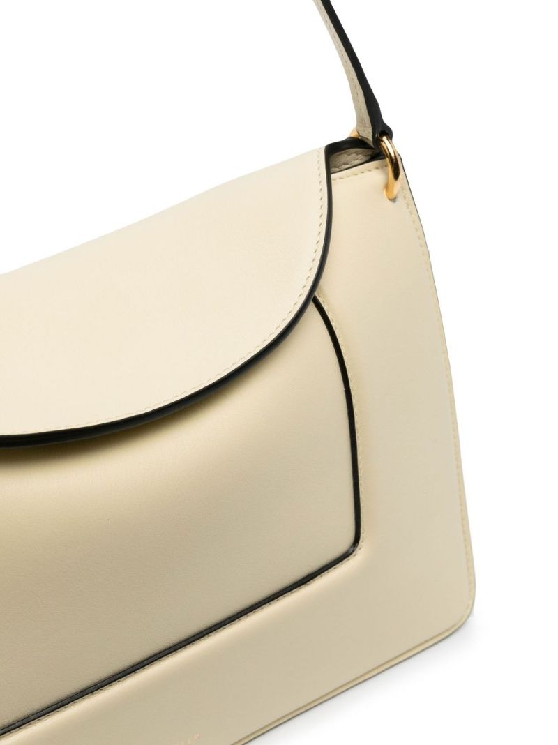 White Penelope Leather Shoulder Bag