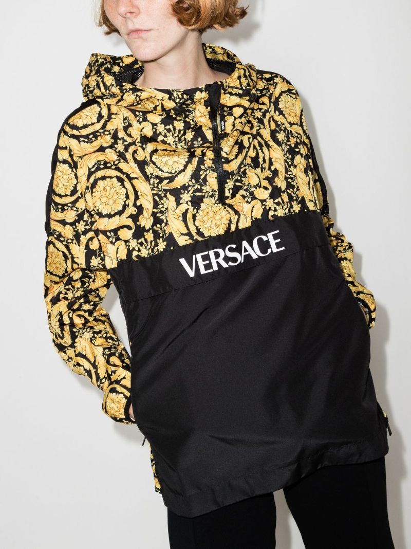 Baroque Logo Print Track Jacket