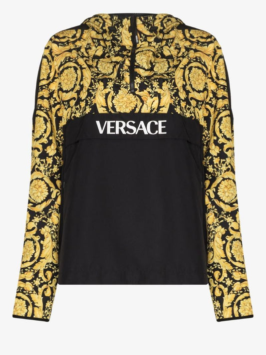 Baroque Logo Print Track Jacket