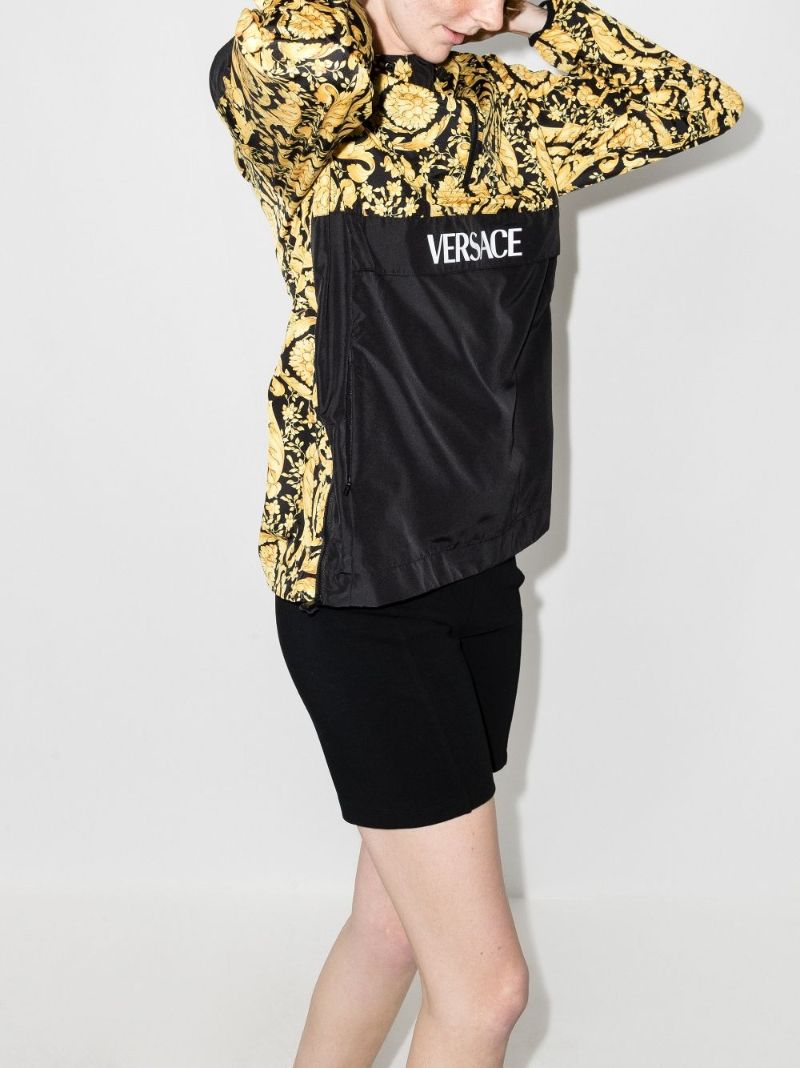 Baroque Logo Print Track Jacket