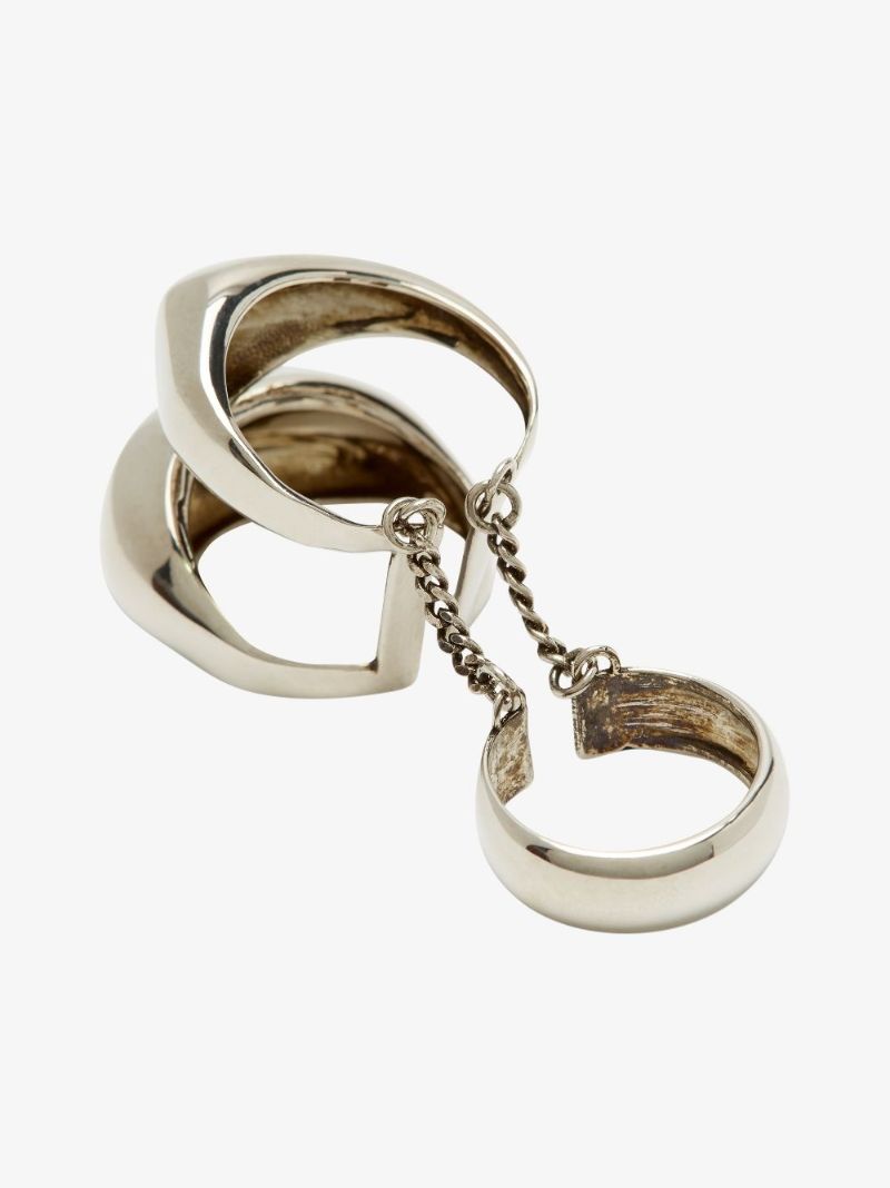 Silver-plated Stacked Ring