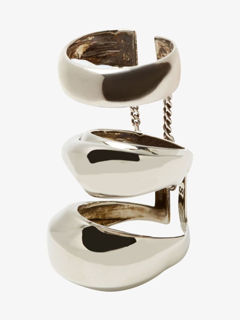 Silver-plated Stacked Ring