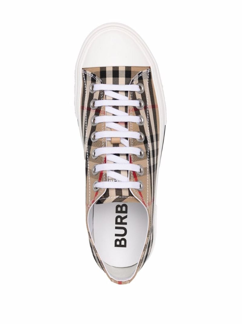 Neutral  Vintage Check Sneakers