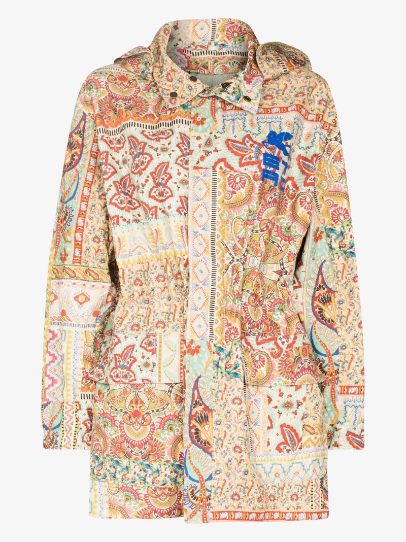 Heroes Hooded Paisley Print Parka