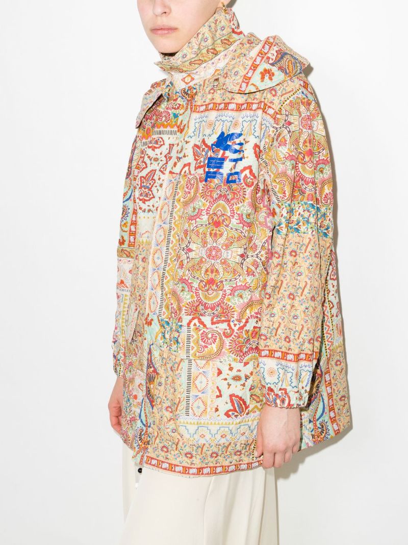 Heroes Hooded Paisley Print Parka