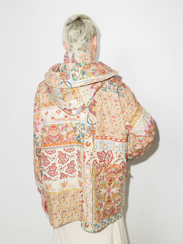Heroes Hooded Paisley Print Parka