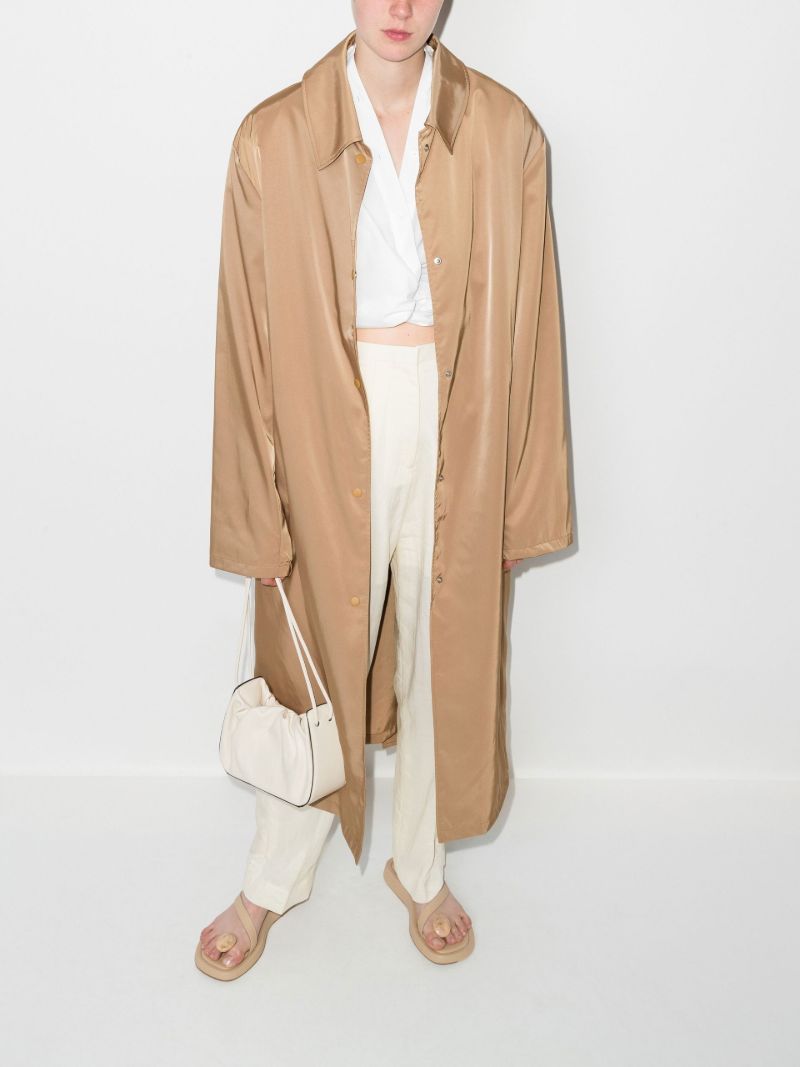 Brown Eddie Oversized Trench Coat