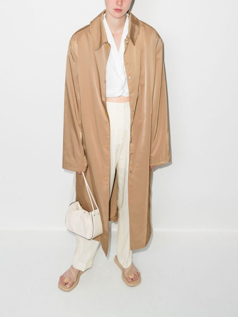 Brown Eddie Oversized Trench Coat