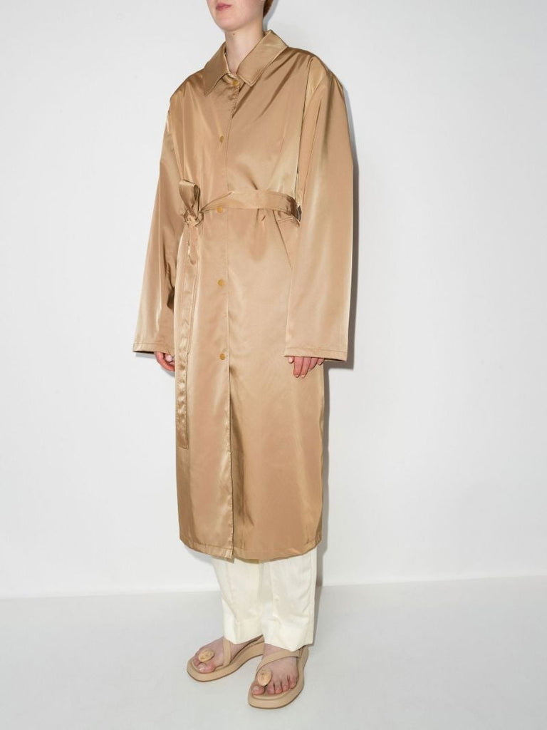 Brown Eddie Oversized Trench Coat