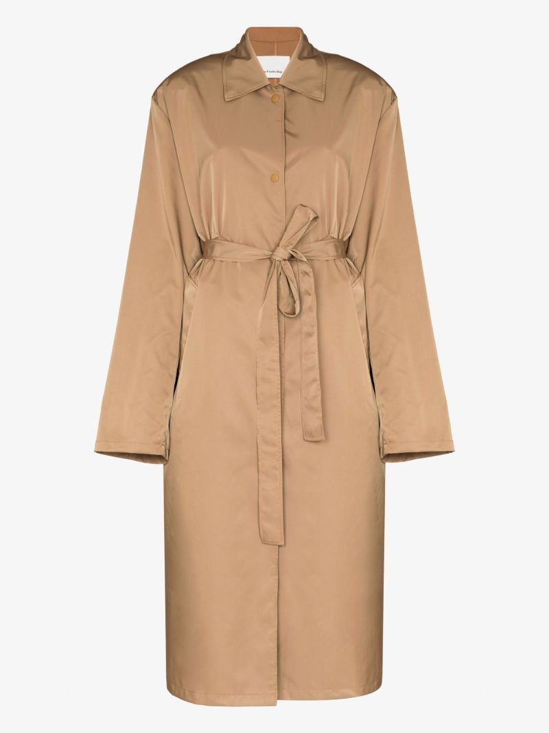Brown Eddie Oversized Trench Coat