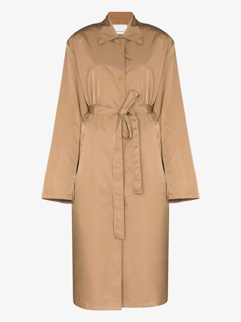 Brown Eddie Oversized Trench Coat