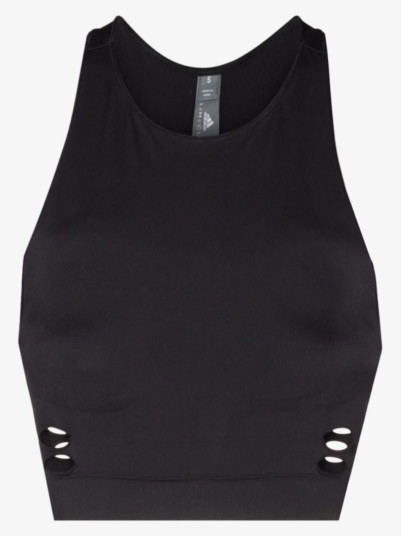Truepurpose Cutout Cropped Yoga Top