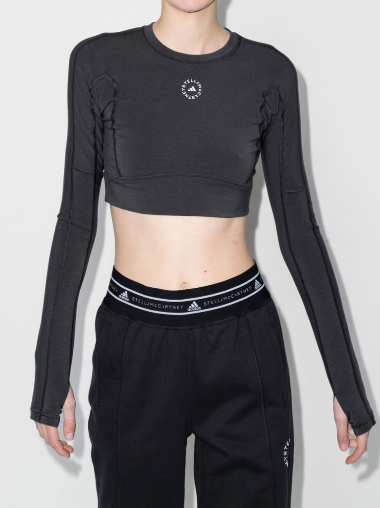 Black Truestrength Yoga Crop Top
