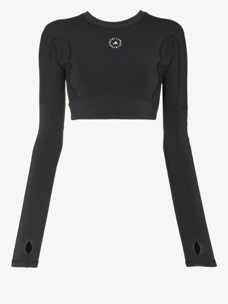Black Truestrength Yoga Crop Top