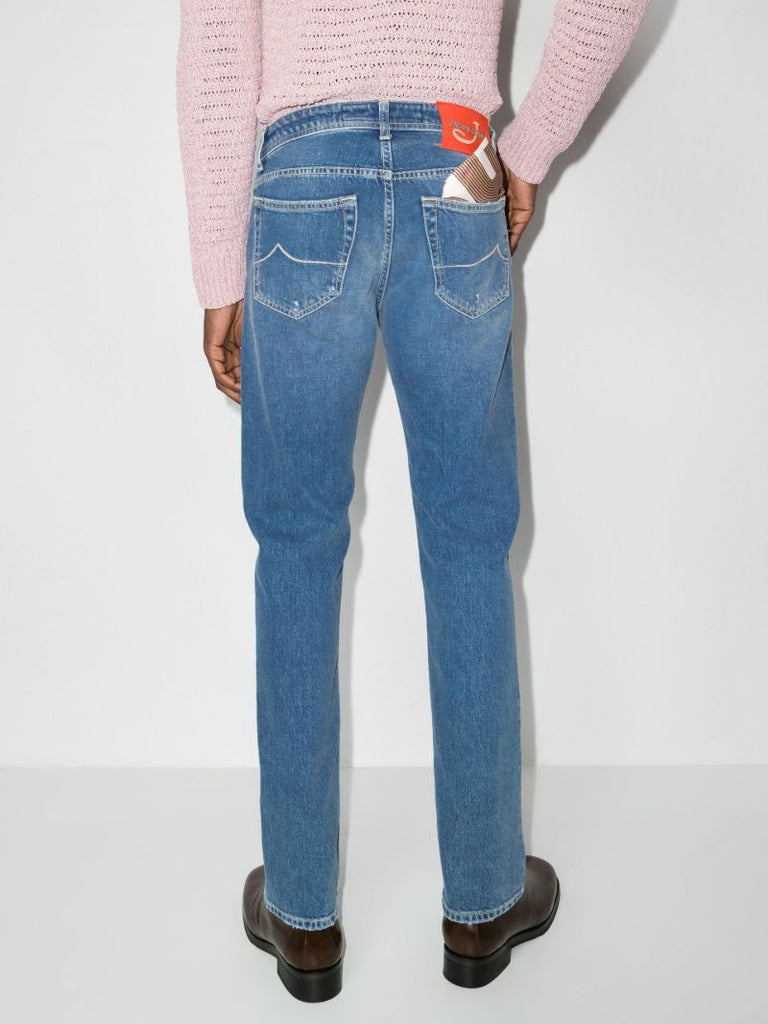 Nick Distressed Slim Leg Jeans