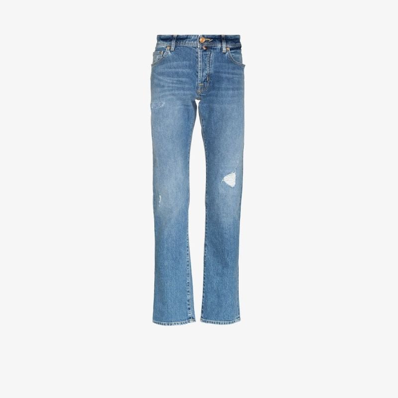 Nick Distressed Slim Leg Jeans