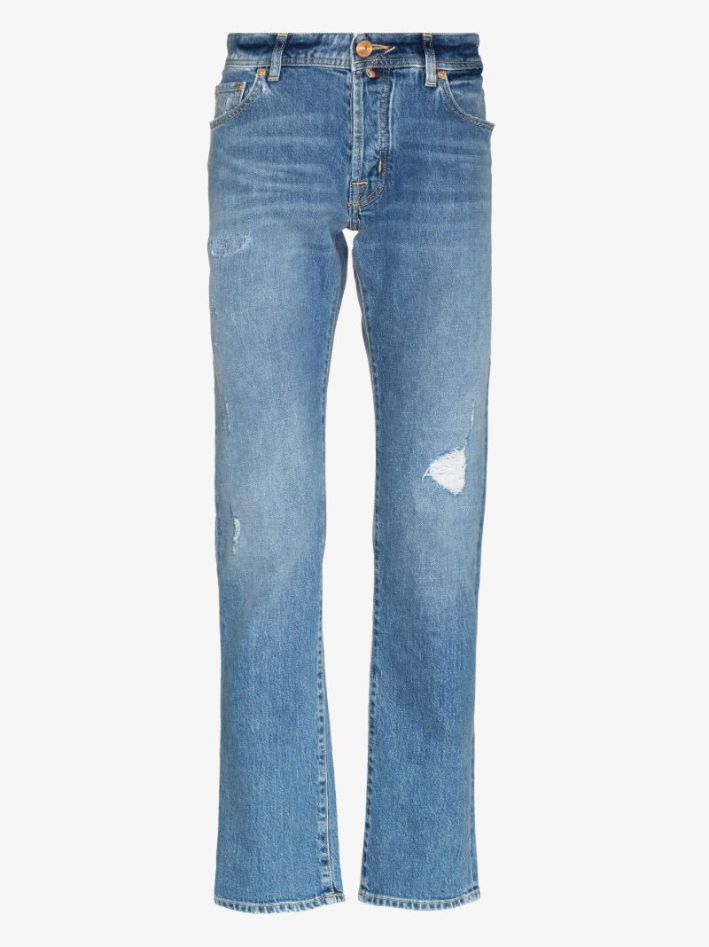 Nick Distressed Slim Leg Jeans