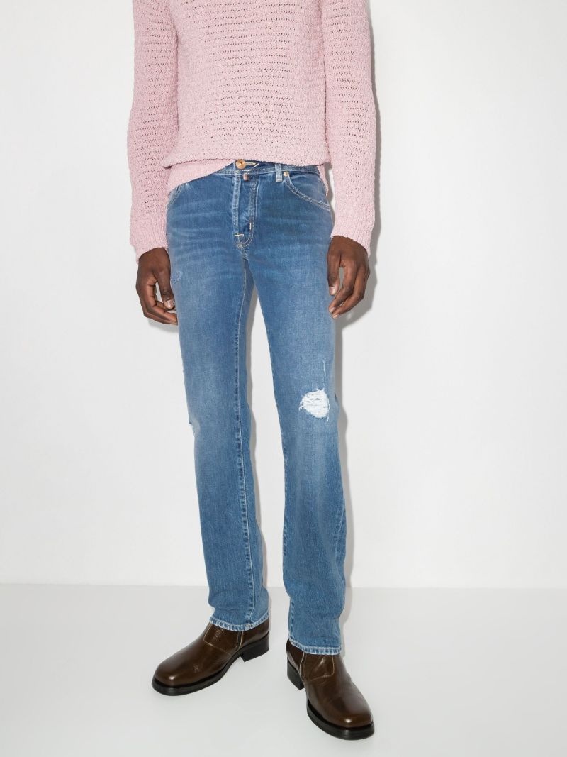 Nick Distressed Slim Leg Jeans