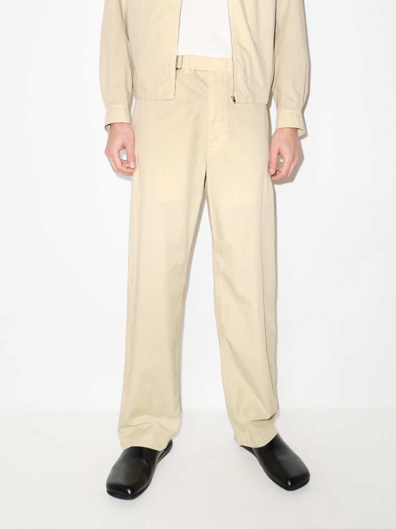 Belted Cotton Trousers
