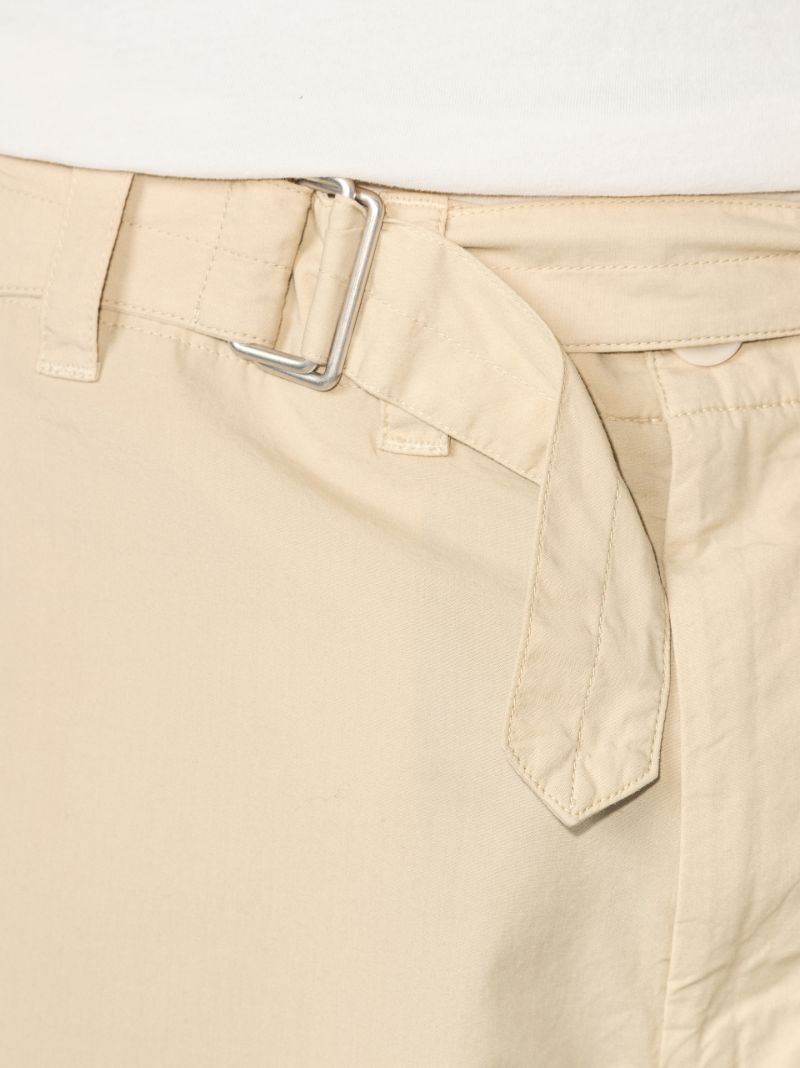 Belted Cotton Trousers