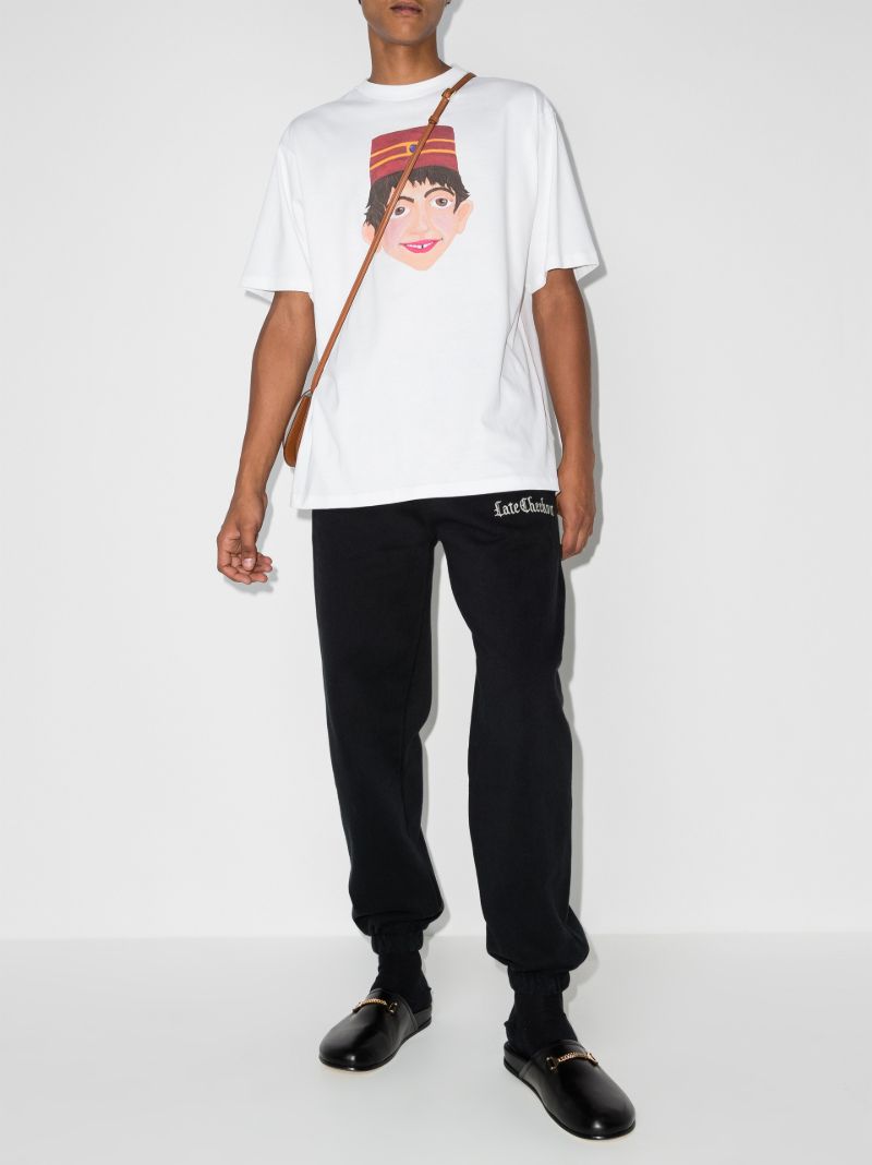 Logo Cotton Track Pants