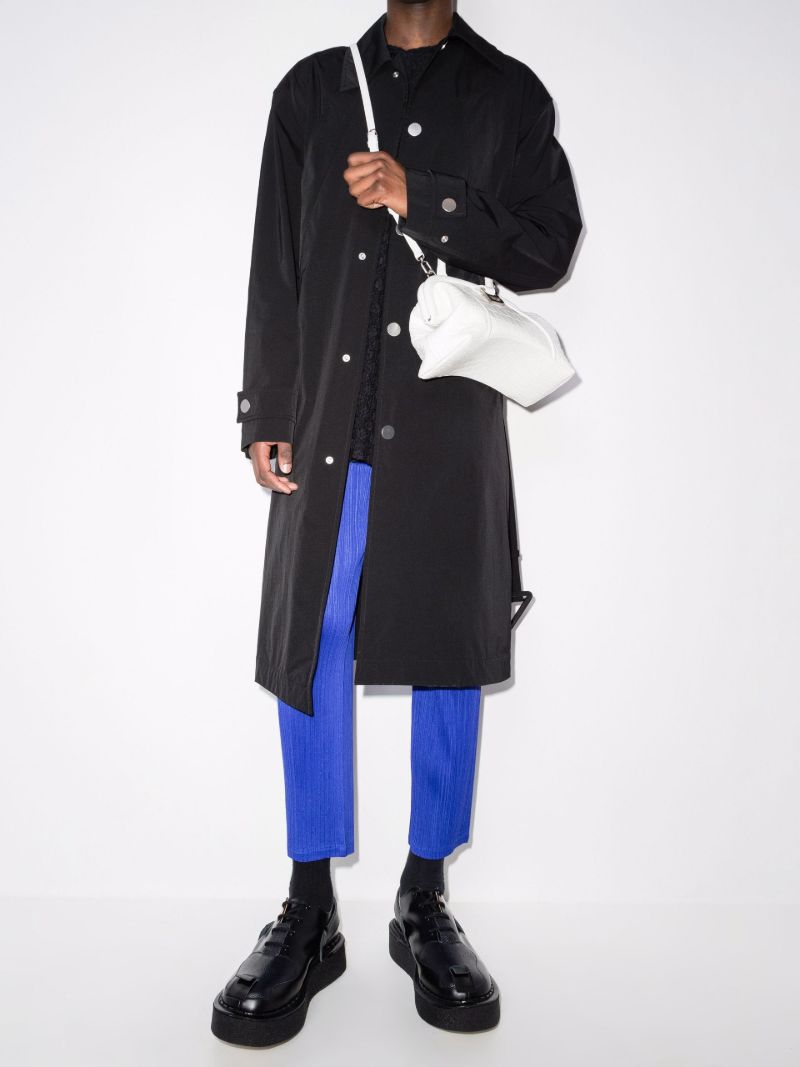X George Cox Black Toestrap Leather Shoes