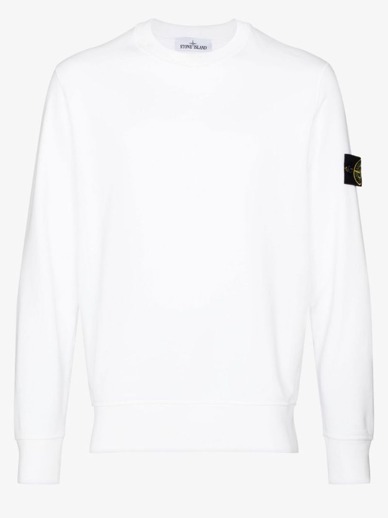 White Cotton Sweatshirt